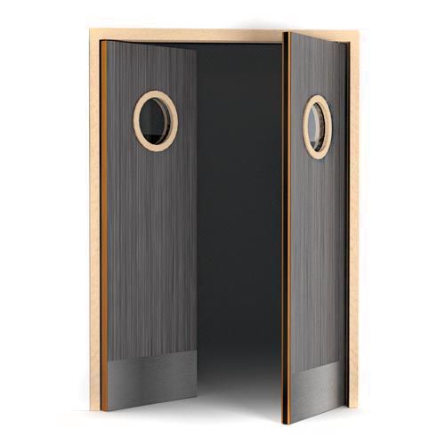 Porte va-et-vient bois massif Maroc