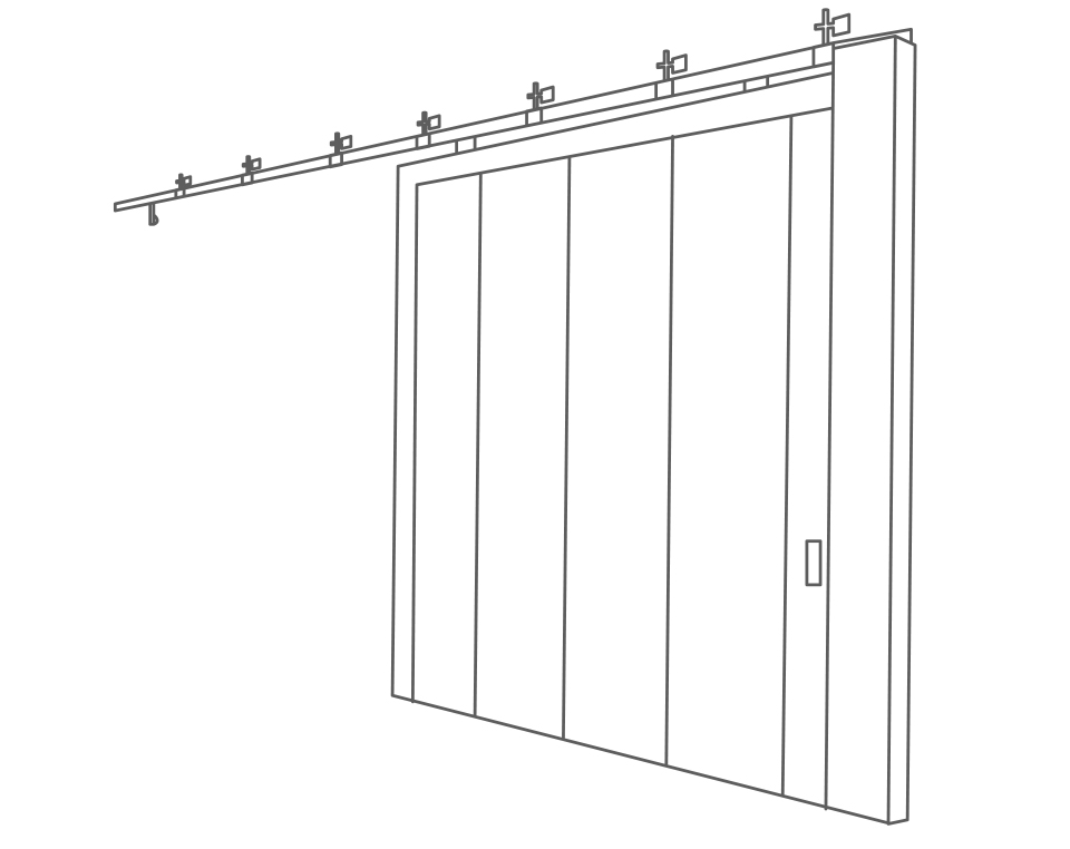 Porte coupe-feu coulissante